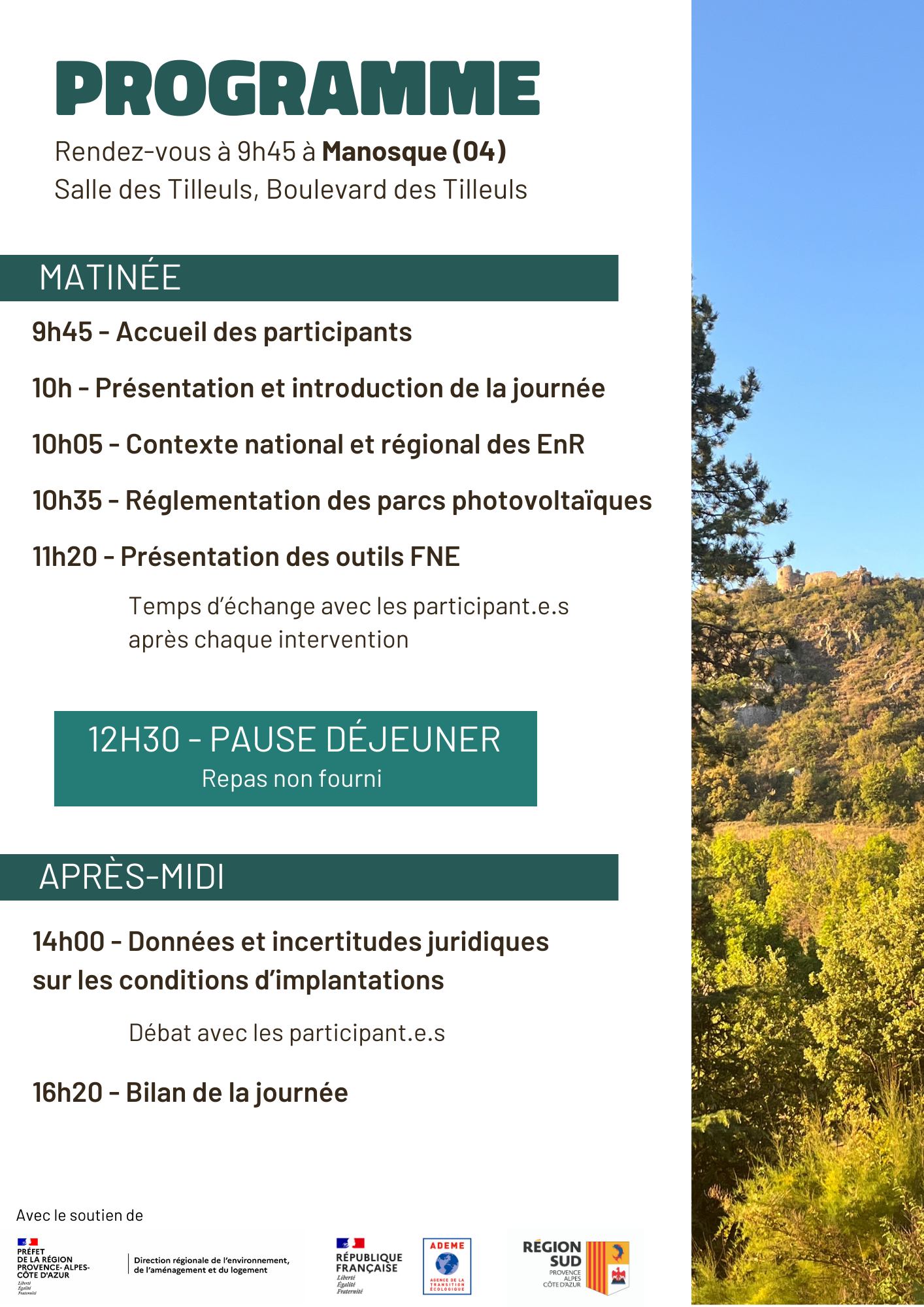 Programme journée Droit & Energie